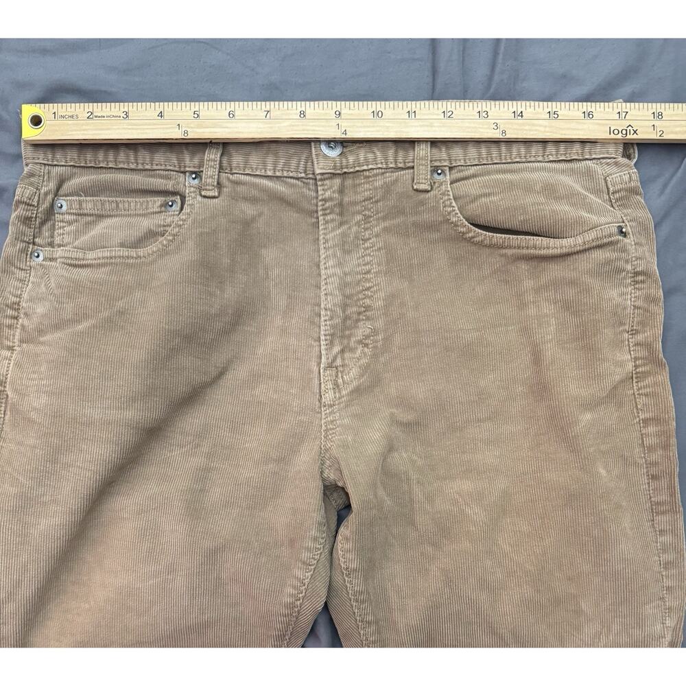 J.Crew Corduroy Pants Men’s 34x30 Brown 5 Pocket Straight Casual - Picture 3 of 13